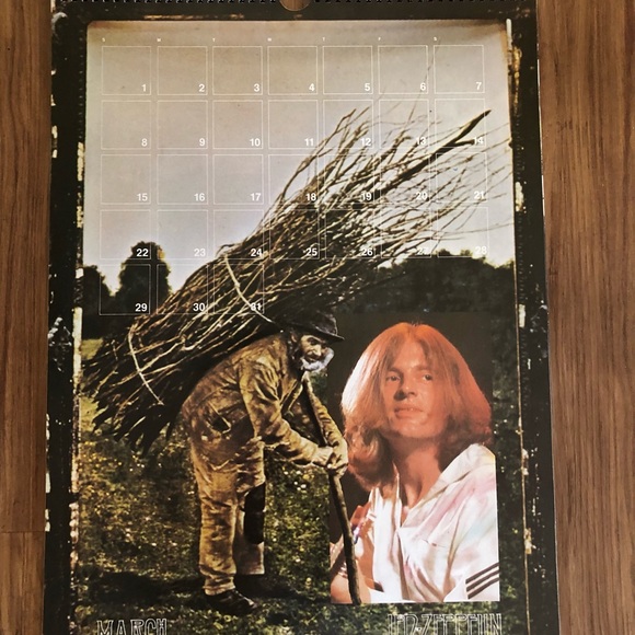 Vintage 1987 Led Zeppelin Calendar - Picture 6 of 16